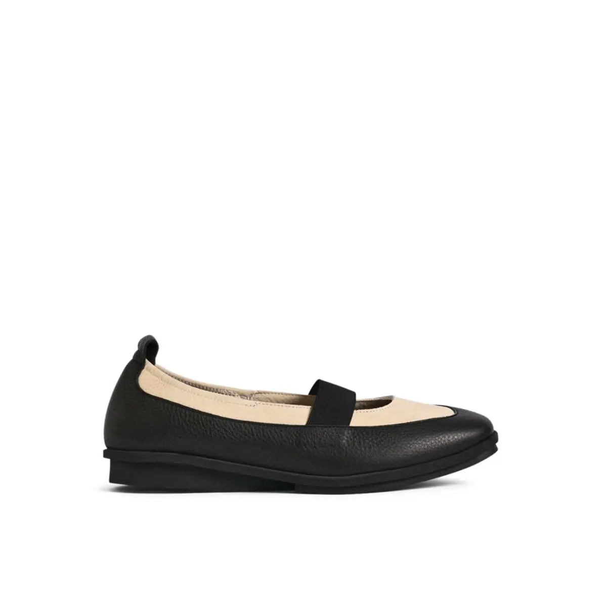 arche-dinova-womens-ballet-falts-black-beige-leather-26E1L801DINOVA5210NOIA5